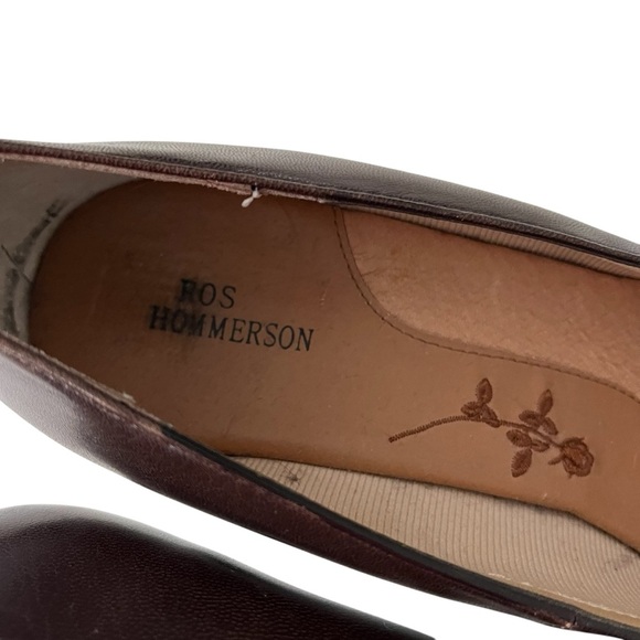Ros Hommerson Women’s 9.5 Brown Block Heel Leather Upper Pumps - Picture 5 of 10